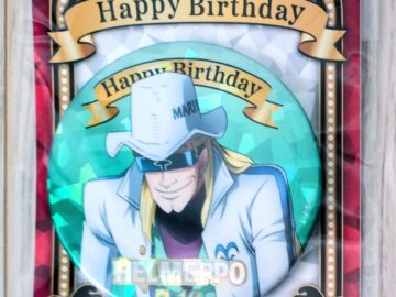 麦ストバースデー缶バッジ2025年7月