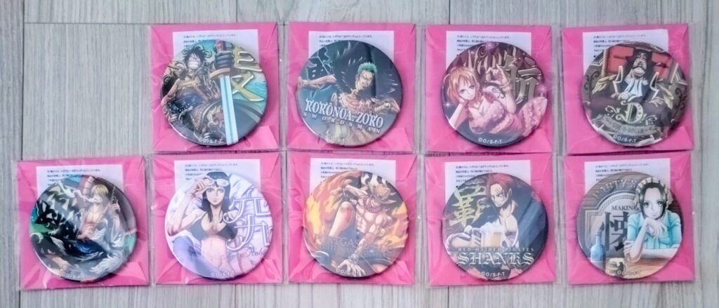 輩缶バッジ第5弾PINK&GOLD