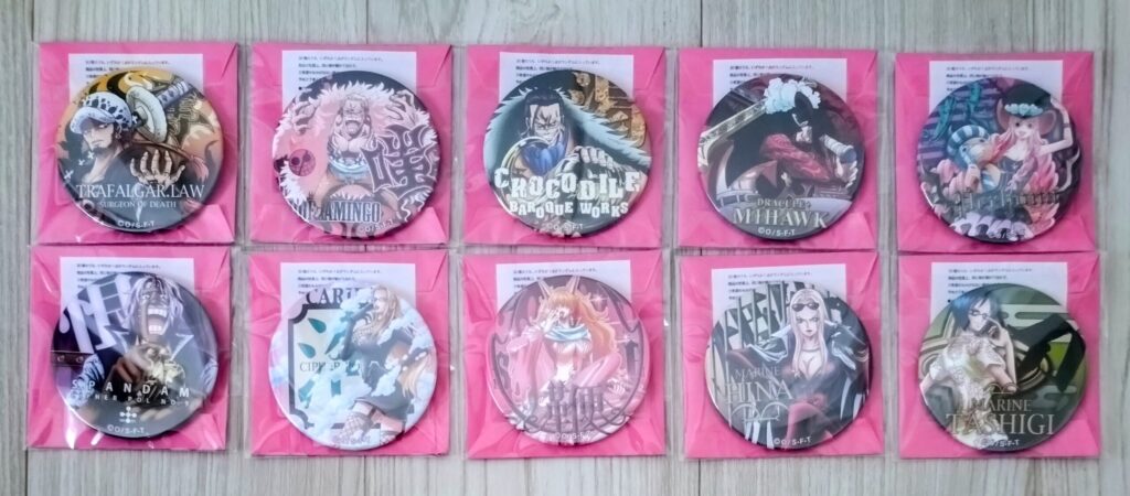 輩缶バッジ第5弾PINK&GOLD