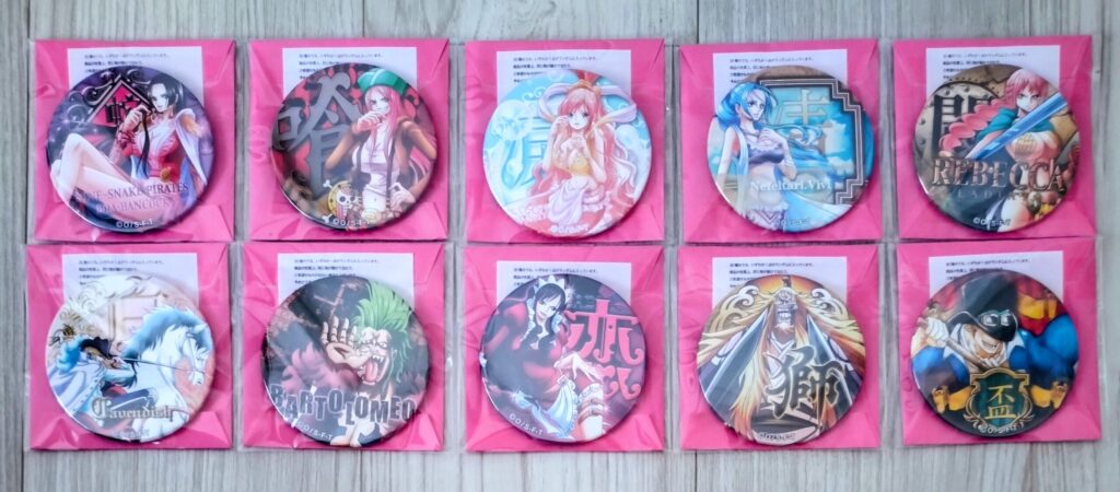 輩缶バッジ第5弾PINK&GOLD