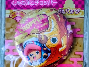 しゃちほこチョッパー箔押し缶バッジ